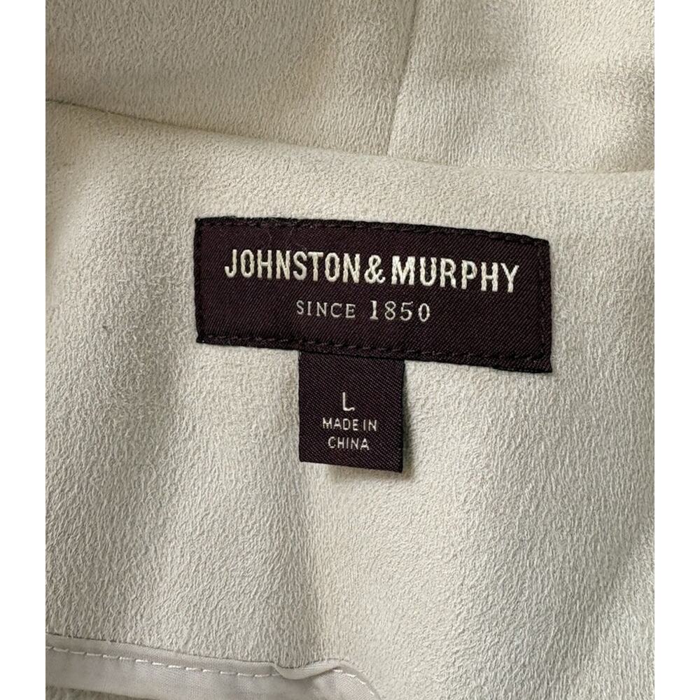 Johnston & Murphy Women’s Faux Suede Front clasp jacket size L Cream N6 - Picture 3 of 9